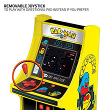 Load image into Gallery viewer, My Arcade Micro Player Mini Arcade Machine: Pac-Man Video Game, Fully Playable, 6.75 Inch Collectible, Color Display, Speaker, Volume Buttons, Headphone Jack, Battery or Micro USB Powered
