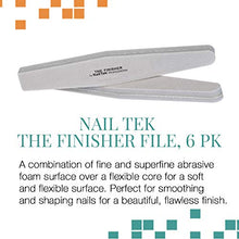 Load image into Gallery viewer, Nail Tek The Finisher File, Professional Double-sided 240/400 Grit Nail File to Shape and Smooth Acrylic, Gel, and Natural Nails, Nail Polish Remover, Must-Have Manicure and Pedicure Kit Tool, 6 Pack
