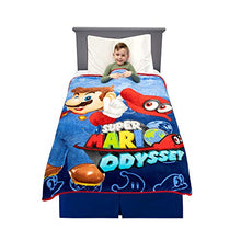 Load image into Gallery viewer, Franco A35618 Kids Bedding Soft Plush Microfiber Throw, 46&quot; x 60&quot;, Super Mario
