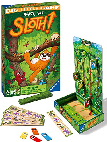 Ravensburger 20577 Ready Steady Sloth Travel Games for Kids Age 4 Years and up