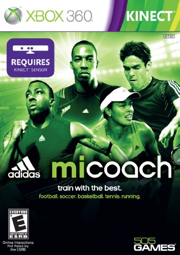 Xbox 360 Kinect fitness game cover with five pro athletes, requires Kinect sensor