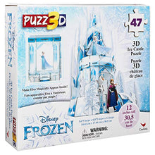 Load image into Gallery viewer, Cardinal Disney Frozen 2, Hologram Puzzle 3D Olaf Anna Elsa Castle 47-Piece Plastic Jigsaw Puzzle
