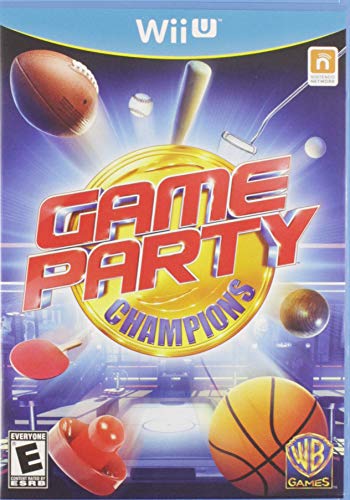 Wii U game cover with a gold medal and flying sports balls
