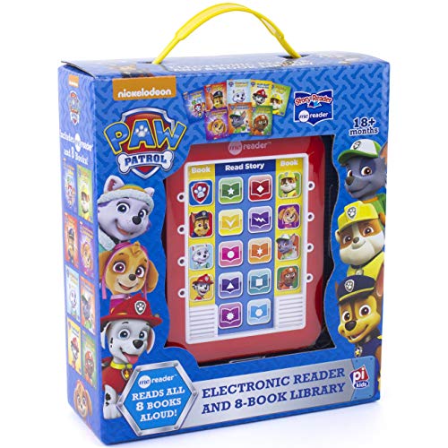 Paw Patrol Me Reader electronic reader and 8-book library in its carry box
