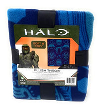Load image into Gallery viewer, 5B Halo Infinite Throw Blankets 40 x 50 inches Blue Plush Throw Soft and Cozy Gamer Blanket Great Gift or Travel Blanket
