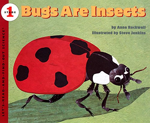 Bugs Are Insects cover with a large red ladybug on a green leaf