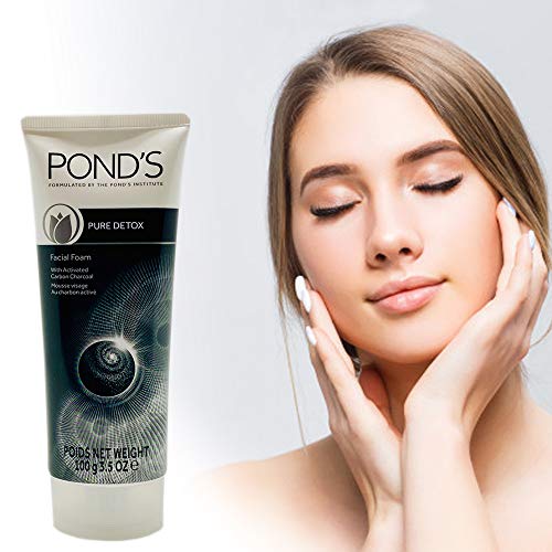 Ponds Pure White Deep Cleanser Facial Wash. Skin Exfoliator and Cleanser with Activated Carbon/Charcoal. 3.5 Fl Oz.