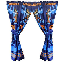 Load image into Gallery viewer, Star Wars Rebels Blue 63” Drapery/Curtain 4pc Set (2 Panels, 2 Tie backs) - Official Star Wars Product

