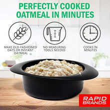Load image into Gallery viewer, Rapid Oatmeal Cooker | Microwave Instant or Old-Fashioned Oats in 2 Minutes | Perfect for Dorm, Small Kitchen, or Office | Dishwasher-Safe, Microwaveable, &amp; BPA-Free
