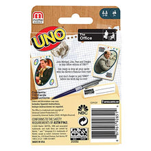 Load image into Gallery viewer, Mattel UNO The Office Card Game with 112 Cards &amp; Instructions, Gift for Kid, Adult or Family Game Night, Ages 7 Years &amp; Older
