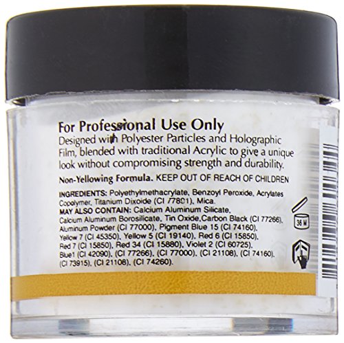 Back of the EzFlow Gold Bar jar with ingredients, for professional use only