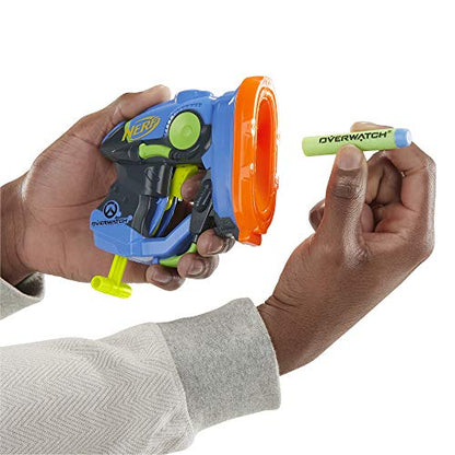 NERF Microshots Overwatch Lucio Blaster -- Includes 2 Official Elite Darts -- for Kids, Teens, Adults