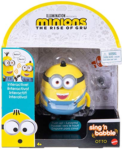 Sing 'n Babble Otto in its Minions: The Rise of Gru window box