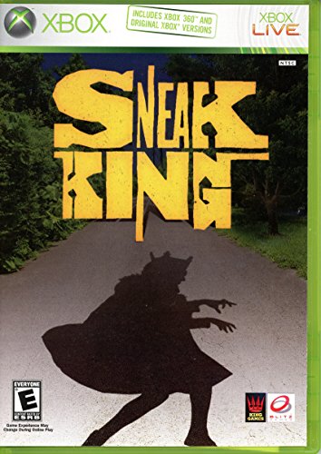 Sneak King Xbox game case with the shadow of the Burger King sneaking down a path