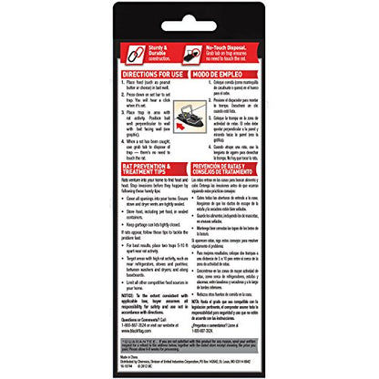 Black Flag HG-11051 AccuSnap Rat Traps, Easy to Set,1-Count