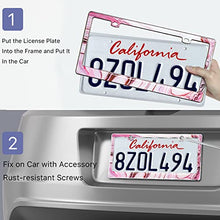 Load image into Gallery viewer, Auto Drive Cherry Marble Gel License Plate Frame
