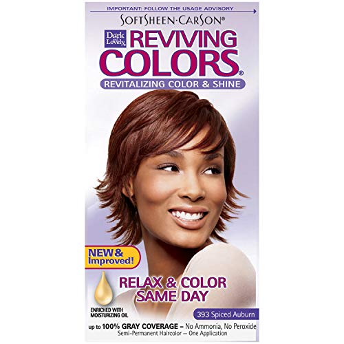 SoftSheen-Carson Dark and Lovely Reviving Colors Nourishing Color & Shine, Spiced Auburn 393
