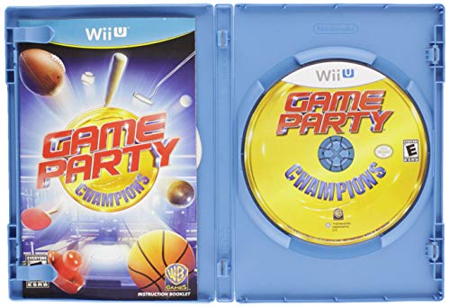 Open blue Wii U case with the booklet and the yellow game disc