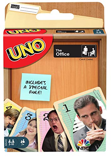 Mattel UNO The Office Card Game with 112 Cards & Instructions, Gift for Kid, Adult or Family Game Night, Ages 7 Years & Older