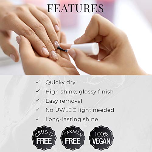 Seche Vite Dry Fast Top Coat Professional Kit, 4 oz Refill & 0.50 oz