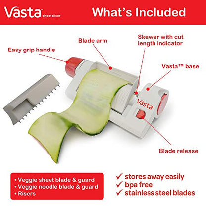 Vasta 2-in-1 Vegetable & Fruit Sheet & Noodle Slicer