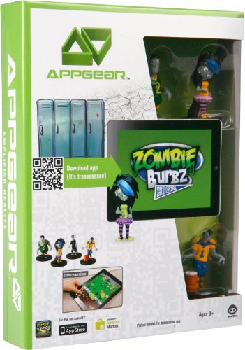 WowWee W0121 AppGear ZombieBurbz High School Edition Mobile Application Game for Apple or Android Devices - Retail Packaging - Grey