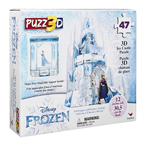 Angled right view of the 3D ice castle puzzle box