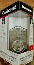 Load image into Gallery viewer, Kwikset Satin Nickel Single Cylinder Electronic Deadbolt
