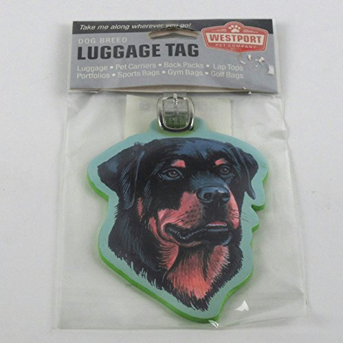 G.W Little Dog Breed Luggage Tag Rottweiler wtd018