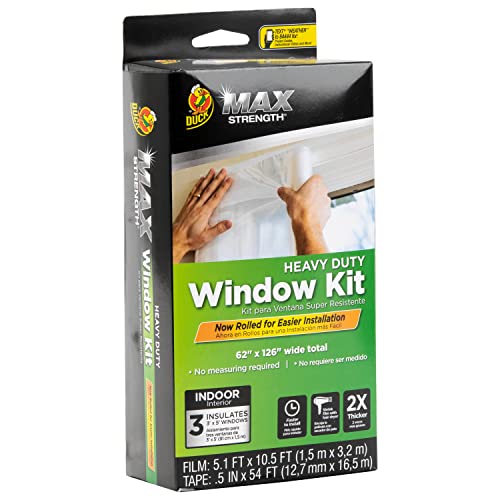 Angled heavy duty window kit box, film 5.1 by 10.5 ft