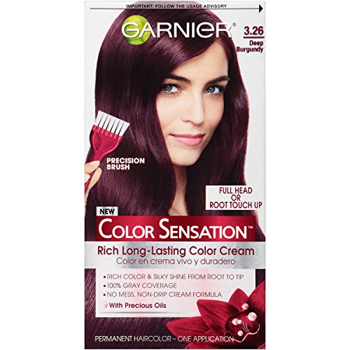 Garnier Hair Color Sensation Rich Long-Lasting Cream, 3.26 Deep Burgundy