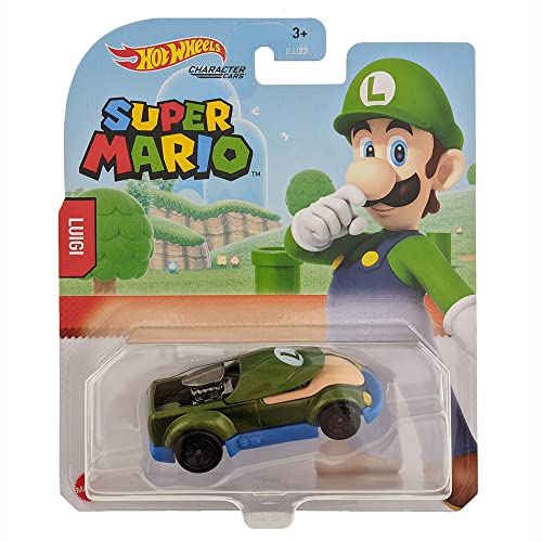 Hot Wheels Gaming Character Car Super Mario 2020 Series-Luigi Vehicle(2/8)