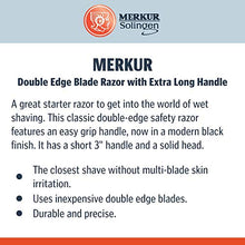 Load image into Gallery viewer, MERKUR Black Handled MK-30C Double Edge Safety Razor
