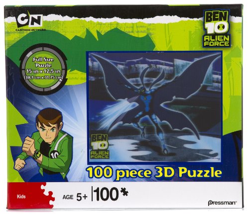 Ben 10 Alien Force: Big Chill 3D Holographic 100 Piece Puzzle