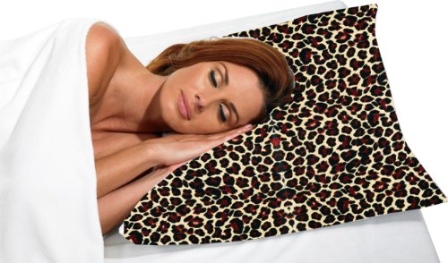 Betty Dain Satin Pillowcase, Standard, Leopard Print