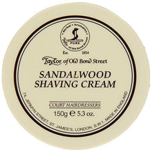 Load image into Gallery viewer, Taylor of Old Bond Street Sandalwood Shaving Cream Bowl, 5.3-Ounce
