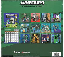 Load image into Gallery viewer, Minecraft 2021 16-Month Calendar
