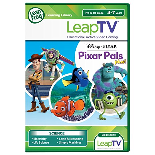 LeapTV game box with Woody, Buzz, Dory, Nemo, Sulley and Mike, ages 4-7