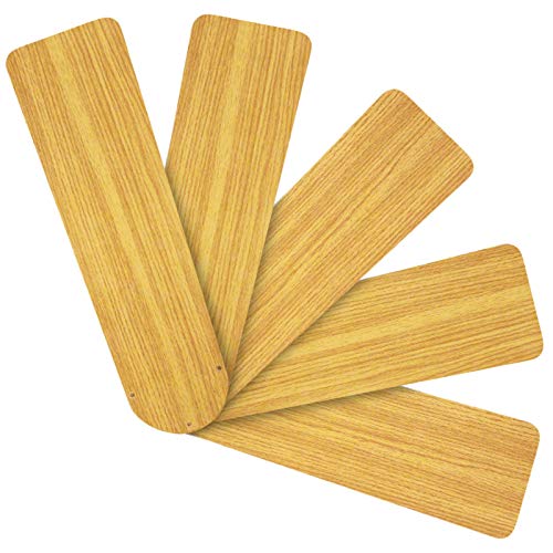 Replacement Blades for 52" Ceiling Fan Pecan/Teak Reversible 5-pack AirWin 236-B01