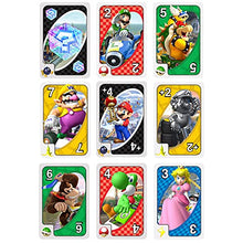 Load image into Gallery viewer, UNO Mario Kart Card Game with 112 Cards &amp; Instructions for Players Ages 7 Years &amp; Older, Gift for Kid, Family and Adult Game Night
