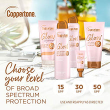 Load image into Gallery viewer, Coppertone Glow Shimmering Sunscreen Spray SPF 50, 5 ounces
