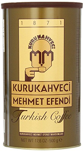 Turkish Ground & Roasted Coffee (Kurukahveci Mehmet Efendi Cekilmiş ve Kavrulmus Turk Kahvesi) – 1.1lb