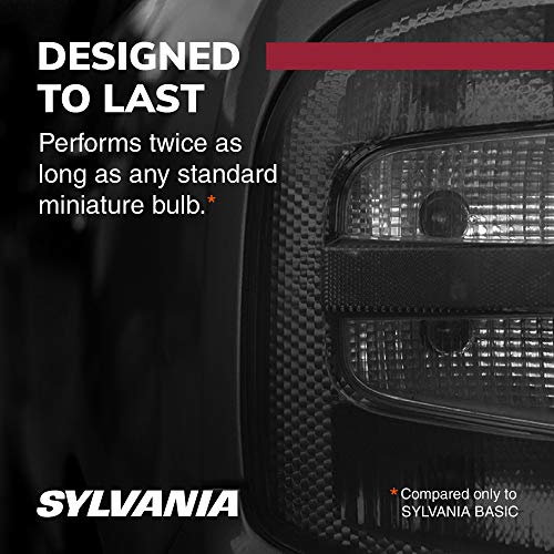 Car tail light close-up: Designed to Last, twice as long as standard bulbs