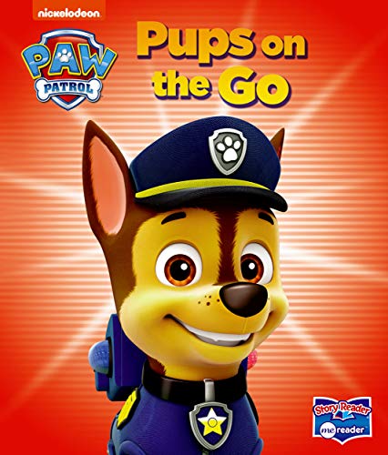 Paw Patrol Pups on the Go book cover with Chase in his police cap