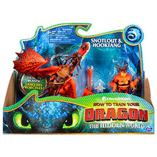 Load image into Gallery viewer, Dreamworks Dragons, Hookfang and Snotlout, Dragon with Armored Viking Figure, for Kids Aged 4 and Up
