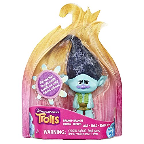 DreamWorks Trolls Branch Collectible Figure with Printed Hair