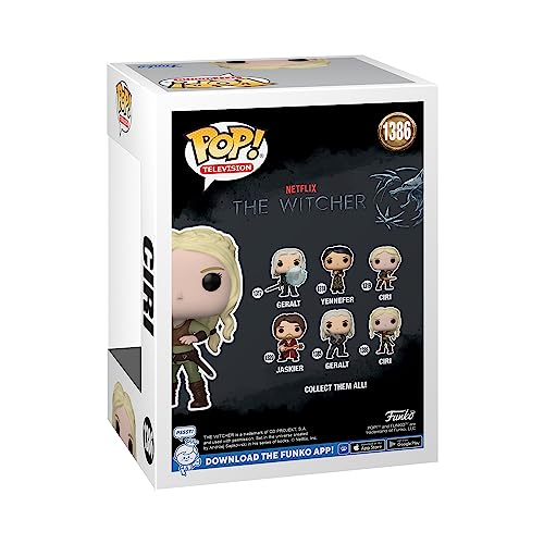 Back of the Ciri vinyl figure box number 1386 showing other Witcher figures