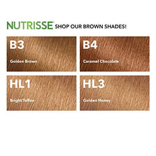 Load image into Gallery viewer, Garnier Nutrisse Ultra Color Nourishing Permanent Hair Color Cream, B3 Golden Brown (1 Kit) Brown Hair Dye (Packaging May Vary), Pack of 1

