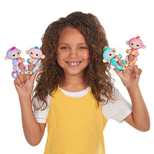 Load image into Gallery viewer, Fingerlings 2Tone Monkey - Charlie (Blue with Green Accents) - Interactive Baby Pet
