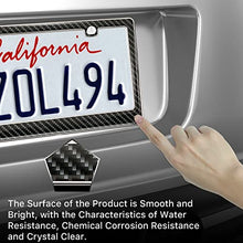 Load image into Gallery viewer, Auto Drive Graphite Carbon Fiber Gel License Plate Frame
